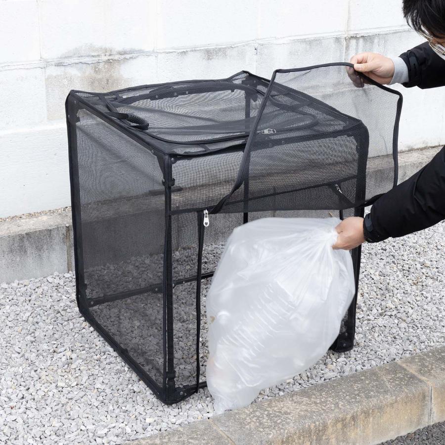 カラスよけ ゴミ ネット ボックス 容量 183L 幅60cm 折りたたみ カラス対策 ゴミ箱 大型 家庭用 オフィス 高強度 スチール製 ゴミステーション 戸別収集 KY-DB90 |  | 12