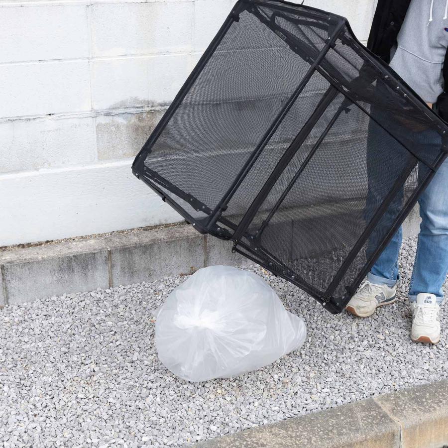 カラスよけ ゴミ ネット ボックス 容量 363L 幅90cm 折りたたみ カラス対策 ゴミ箱 大型 家庭用 オフィス 高強度 スチール製 ゴミステーション 戸別収集 KY-DB90 |  | 13