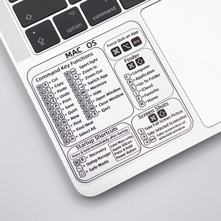 Apple MacBook マックブック ステッカー クリア / macOS Apple MacBook マックブック ステッカー クリア / macOS
