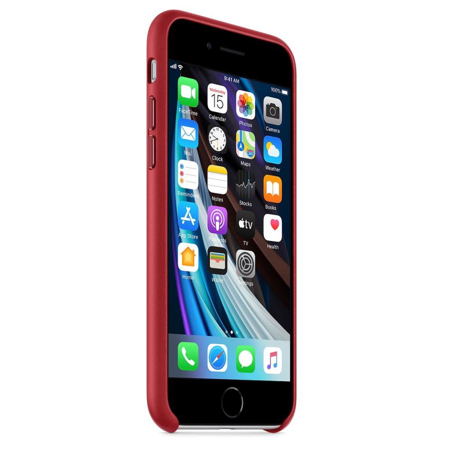 Apple iPhone SE 第3世代 / SE 第2世代 / 8 / 7 レザーケース - (PRODUCT)RED / MXYL2FE/A アップル純正 / 日本国内正規品｜onemorething｜06