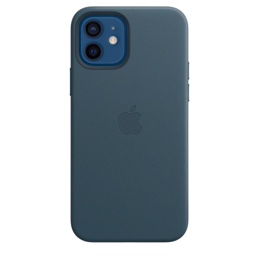 Apple MagSafe対応 iPhone 12 | iPhone 12 Pro レザーケース - バルティックブルー / MHKE3FE/A｜onemorething