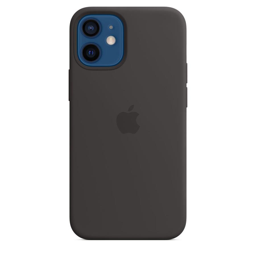 Apple MagSafe対応 iPhone 12 mini シリコーンケース - ブラック 
