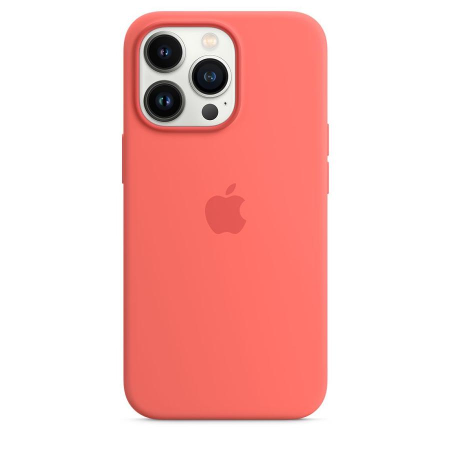 Apple MagSafe対応 iPhone 13 Pro シリコーンケース - ピンクポメロ / MM2E3FE/A アップル純正 / 日本国内正規品｜onemorething｜02