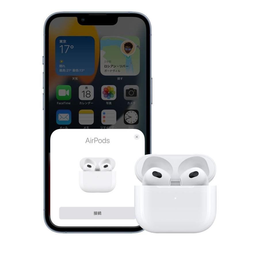 日本国内正規品 / ラッピング可 Apple エアポッズ AirPods 第3世代 MagSafe充電ケース付き / MME73J/A / 保証未開始 / 新品未開封｜onemorething｜05