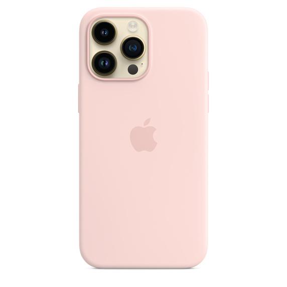 Apple iPhone 14 Pro Max シリコーンケース MagSafe対応 チョークピンク / MPTT3FE/A アップル純正 / 日本国内正規品｜onemorething｜02