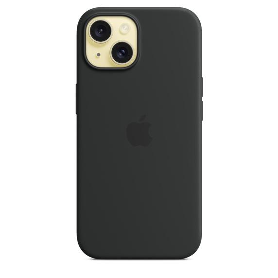 Apple iPhone 15 シリコーンケース - ブラック MagSafe対応 / MT0J3FE 