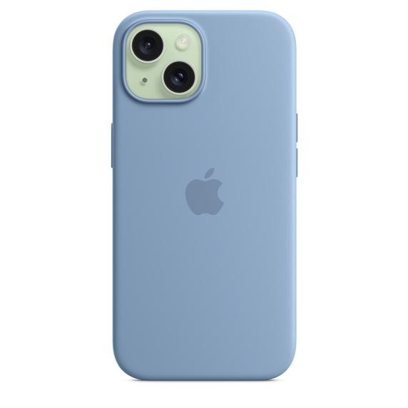 Apple iPhone 15 シリコーンケース - ウインターブルー MagSafe Apple iPhone 15 シリコーンケース - ウインターブルー MagSafe