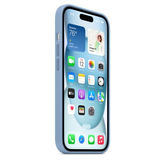 Apple iPhone 15 シリコーンケース - ウインターブルー MagSafe Apple iPhone 15 シリコーンケース - ウインターブルー MagSafe
