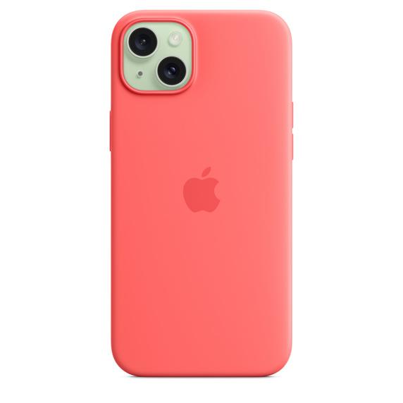 Apple Apple iPhone 15 Plus シリコーンケース - グアバ MagSafe対応