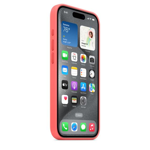 Apple Apple iPhone 15 Pro シリコーンケース - グアバ MagSafe対応