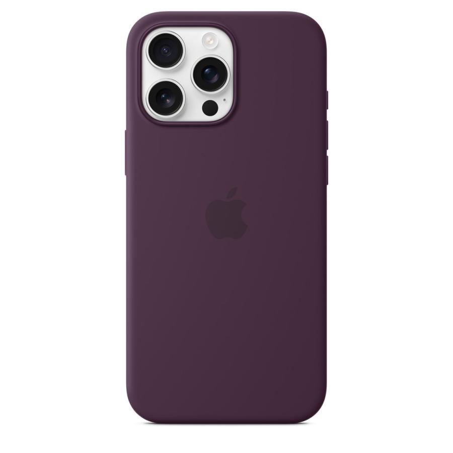美品　iPhone16 Pro Apple純正シリコンケース プラム MagSafe対応iPhone 16シリコーンケース – ブラック - Apple（日本）
