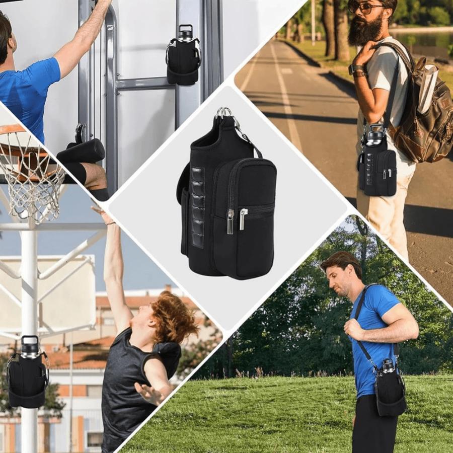 水筒カバー 磁石付き ショルダー レディース トレーニング ジム バッグ