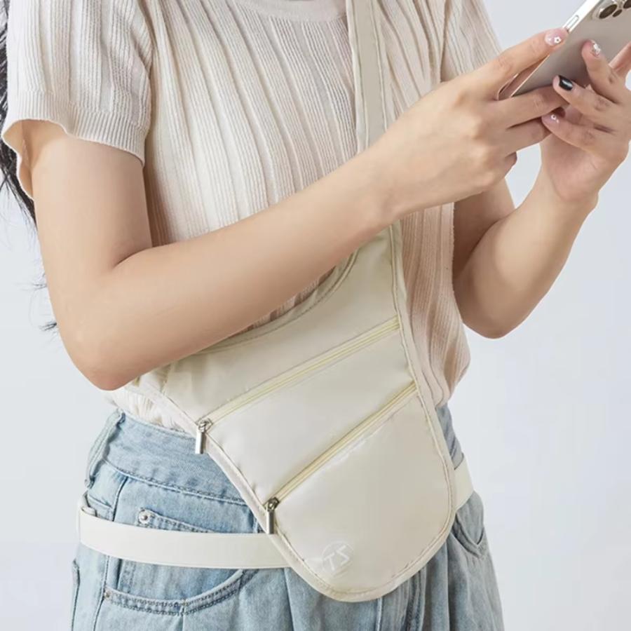 セキュリティポーチ 貴重品入れ 薄型 旅行 海外旅行 ウエストポーチ 斜めがけ 服の下 防犯ポーチ パスポート スマホ 仕事 アルバイト フェス |  | 12