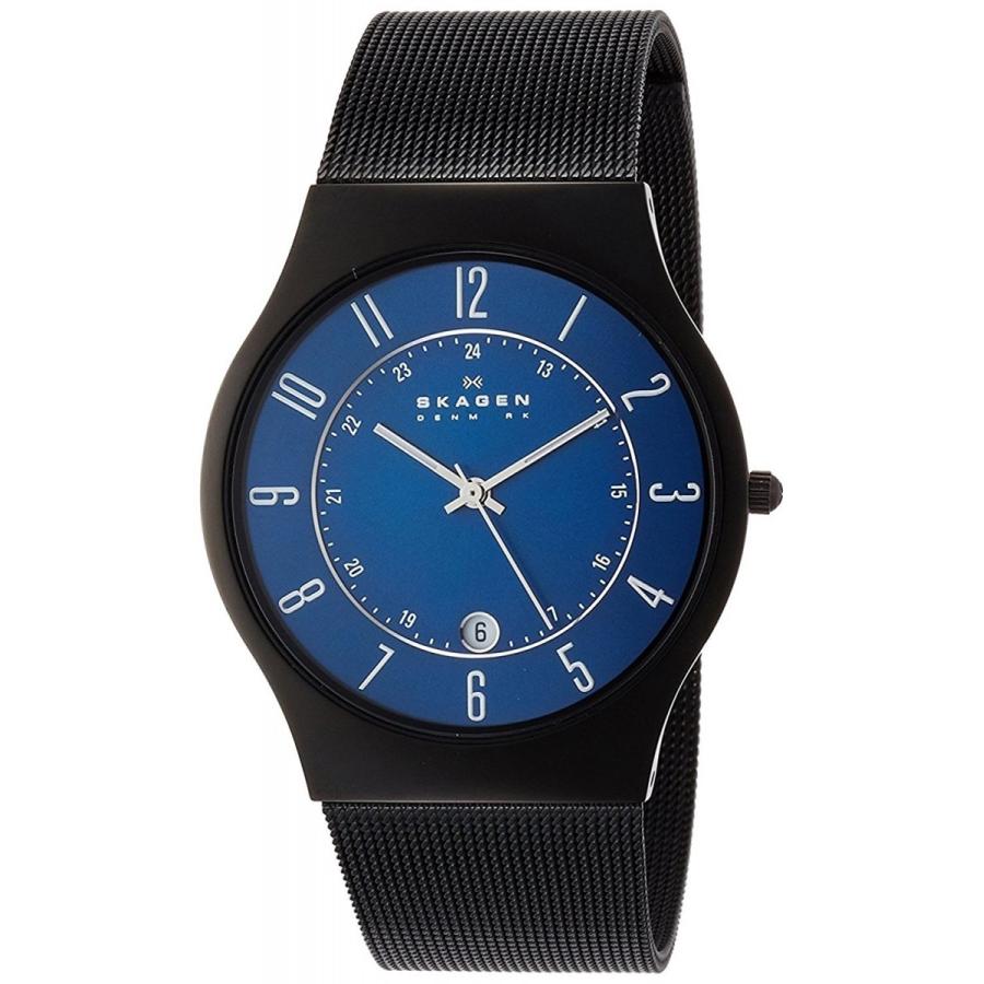 スカーゲン 腕時計 Skagen デイト T233xltmn メンズ 腕時計 時計 チタニウム ブルー ブラック 薄い 軽い 日付表示 アナログ C 017 ワンオブアカインド 通販 Yahoo ショッピング
