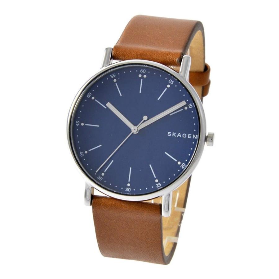 スカーゲン 腕時計 Skagen 時計 Skw6355 シグネチャー メンズ ネイビー レザー ビジネス カジュアル ウォッチ生活防水 C 003 ワンオブアカインド 通販 Yahoo ショッピング