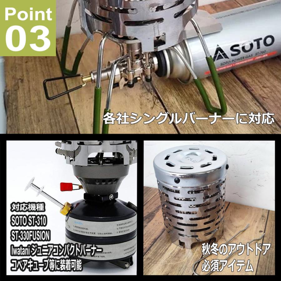 送料無料】ヒーター アタッチメント シングルバーナー ストーブ