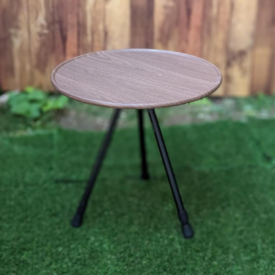 アウトドア テーブル 折り畳み 組立て式 ソロテーブル 丸テーブル 円形テーブル サイドテーブル 高さ調節 木目調 キャンプ |  | 07