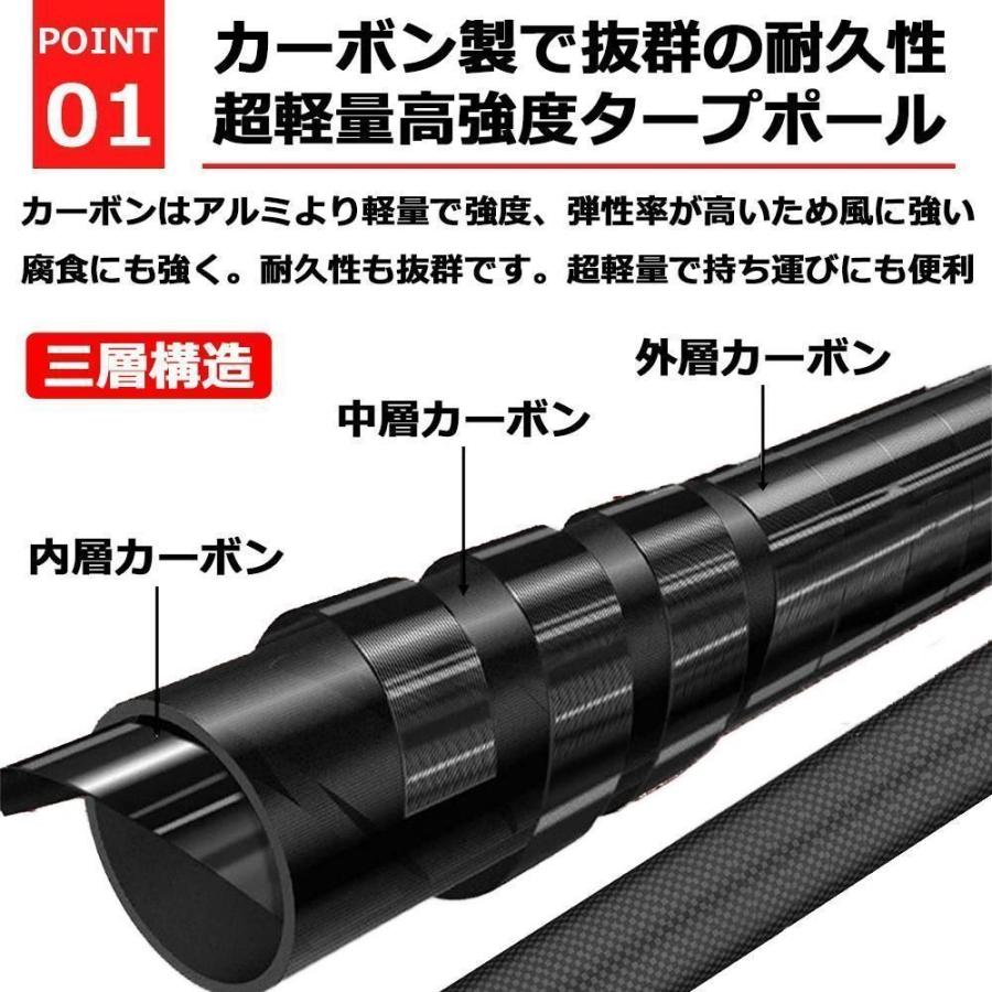 カーボン タープポール テントポール カーボン製 2.4m 2本セット