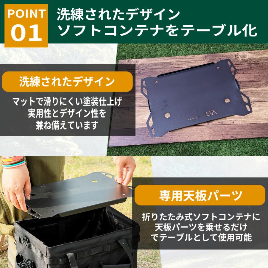 コンテナバッグ ソフトコンテナ 専用天板 テーブル天板 天板パーツ