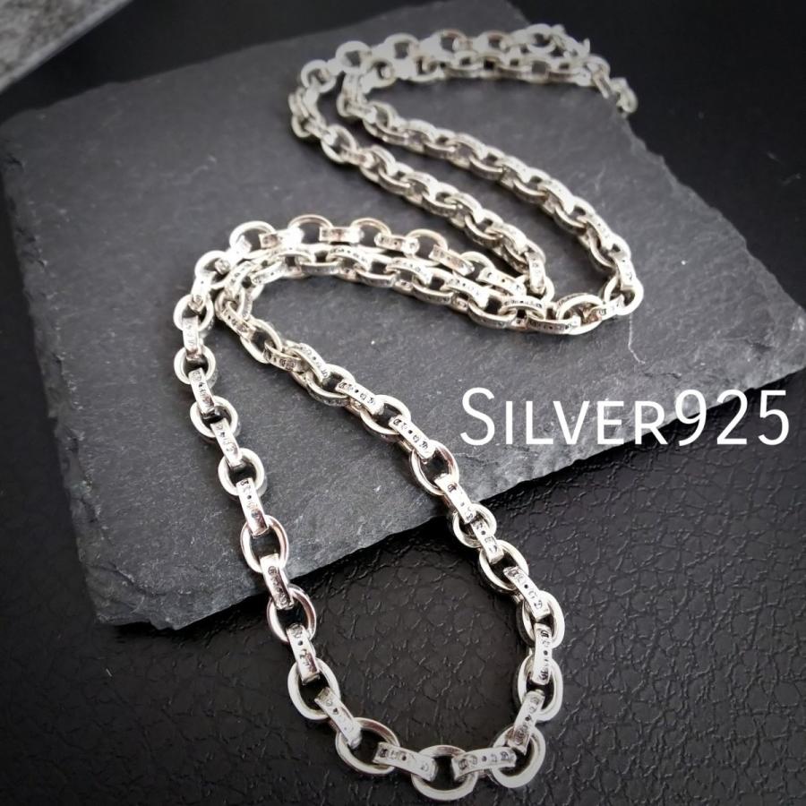 シルバー925 silver ペーパーチェーン ネックレス アクセサリー