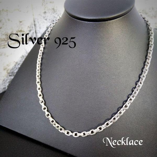 シルバー 925 ペーパーチェーン ネックレス 50cm ハンドメイド シルバー 925 ペーパーチェーン ネックレス 50cm ハンドメイド
