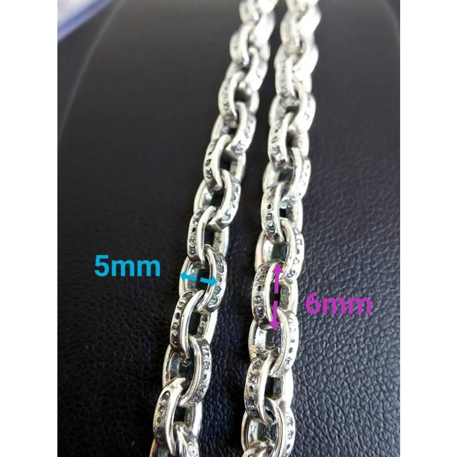 再再販 50センチ シルバー925 ペーパーチェーンネックレス シルバー