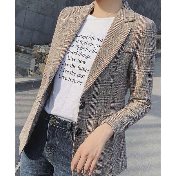 グレンチェック ジャケット 春 アウター レディース テーラードジャケット テーラージャケット チェック柄 コート 長袖 Jm4007 Jm4007 ワンピの街 通販 Yahoo ショッピング