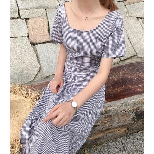 即納 リゾート ロングワンピース 大きいサイズ レディース オープンバック フレア ミモレ ロング ワンピース 半袖 背中開き ワンピース 韓国 Cn0541 Cn0541 ワンピの里 通販 Yahoo ショッピング