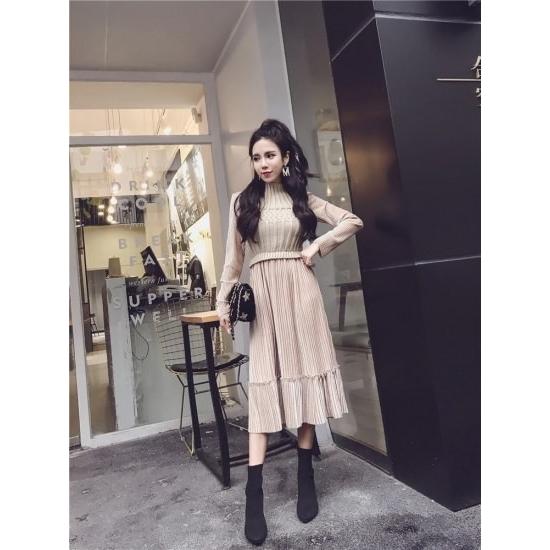 ロングワンピース ワンピ ニット 韓国 きれいめ コーデ 冬 秋冬 秋 40代 30代 膝下丈 長袖 カジュアル 大人 通勤 おしゃれ きれいめ オフィス 無地 およばれ De ワンピの里 通販 Yahoo ショッピング