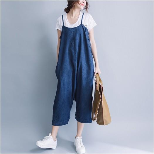 ワイドパンツ コーデ レディース 50代 40代 30代 代 ノースリーブ デニム ゆったり 体型カバー 春 春夏 Jm8054 ワンピの里 通販 Yahoo ショッピング