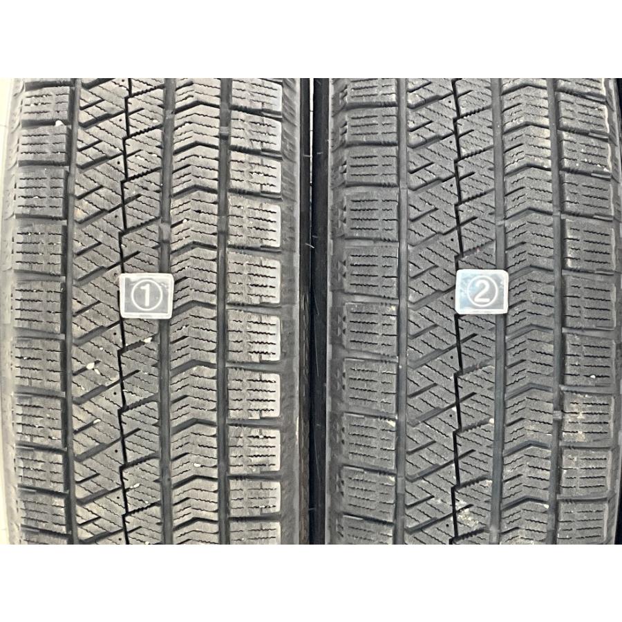 中古タイヤ 4本セット 175/65R15 84Q ブリヂストン BLIZZAK VRX2 冬 スタッドレス 175/65/15 インサイト/ヴィッツ   b13327の画像