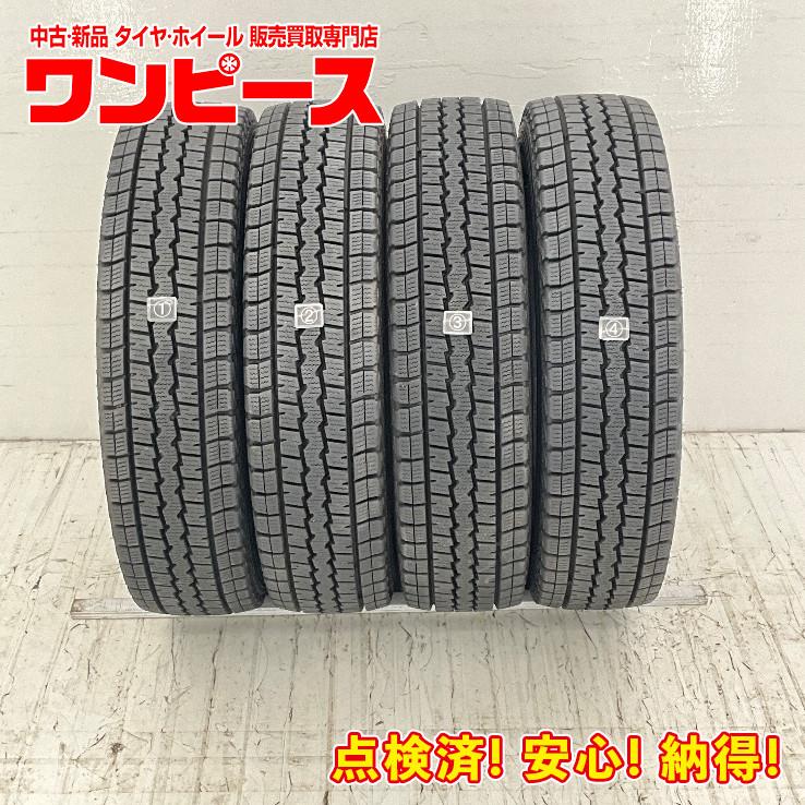 中古タイヤ 4本セット 155/80R14 88/86N LT ダンロップ WINTERMAXX  