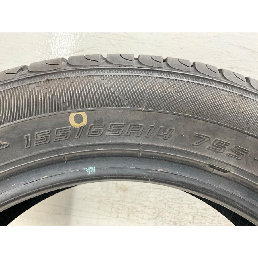 エナセーブ 中古タイヤ 2本セット 155/65R14 75S ダンロップ ENASAVE