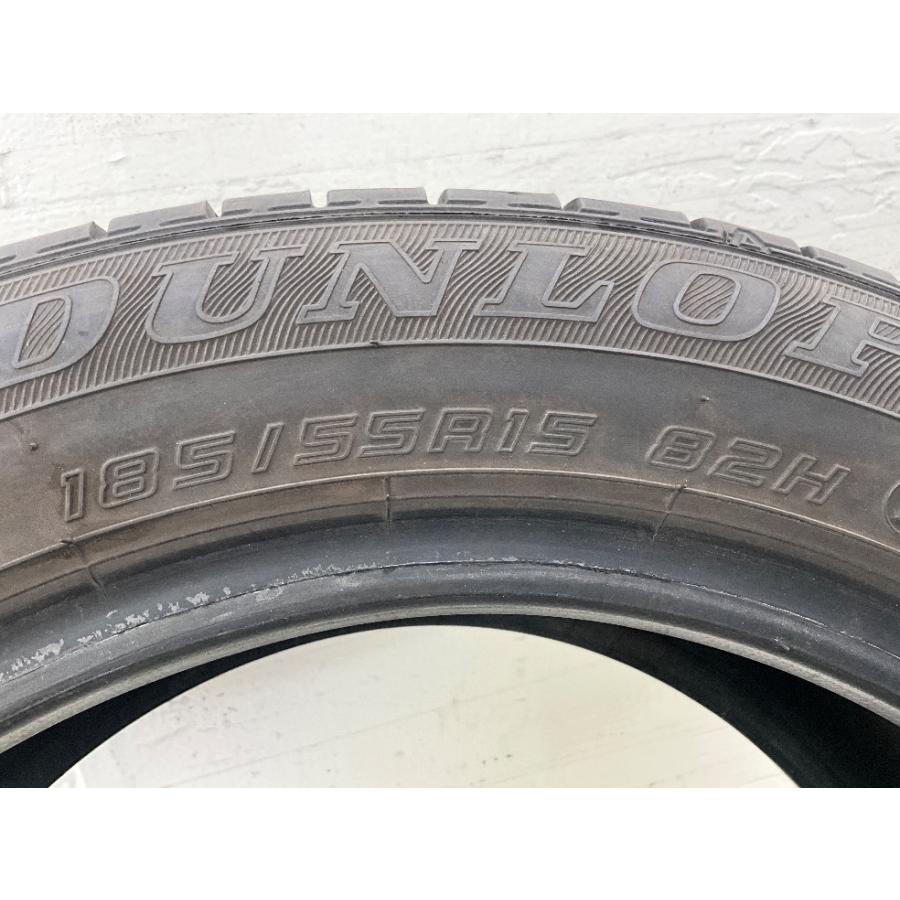 中古タイヤ 4本セット 185/55R15 82H ダンロップ ENASAVE EC300+ 夏 