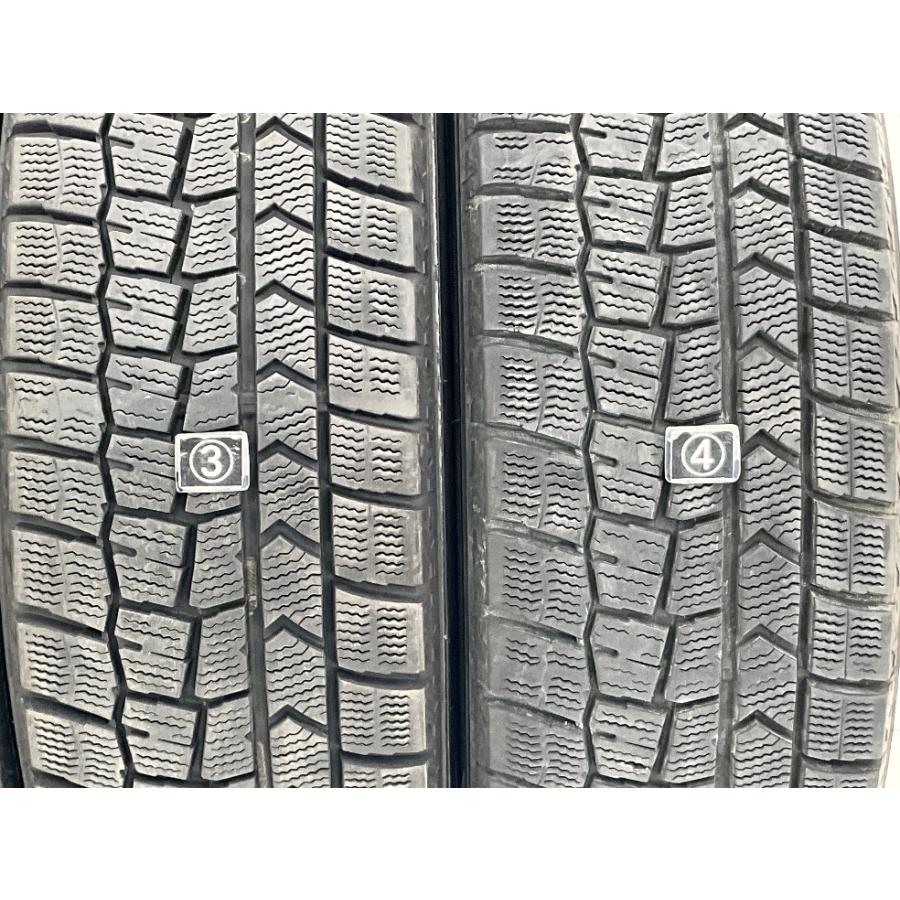 中古タイヤ 4本セット 185/60R15 84Q ダンロップ WINTERMAXX WM02 冬 スタッドレス 185/60R15 フィット/インサイト/グレイス b10317の画像