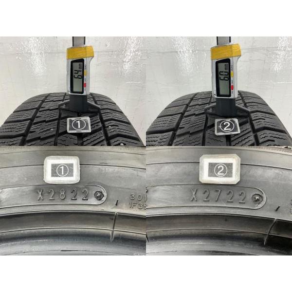 中古タイヤ 2本セット 195/50R19 88Q グッドイヤー ICENAVI 8  冬 スタッドレス 195/50/19 プリウス PHV   b14331の画像