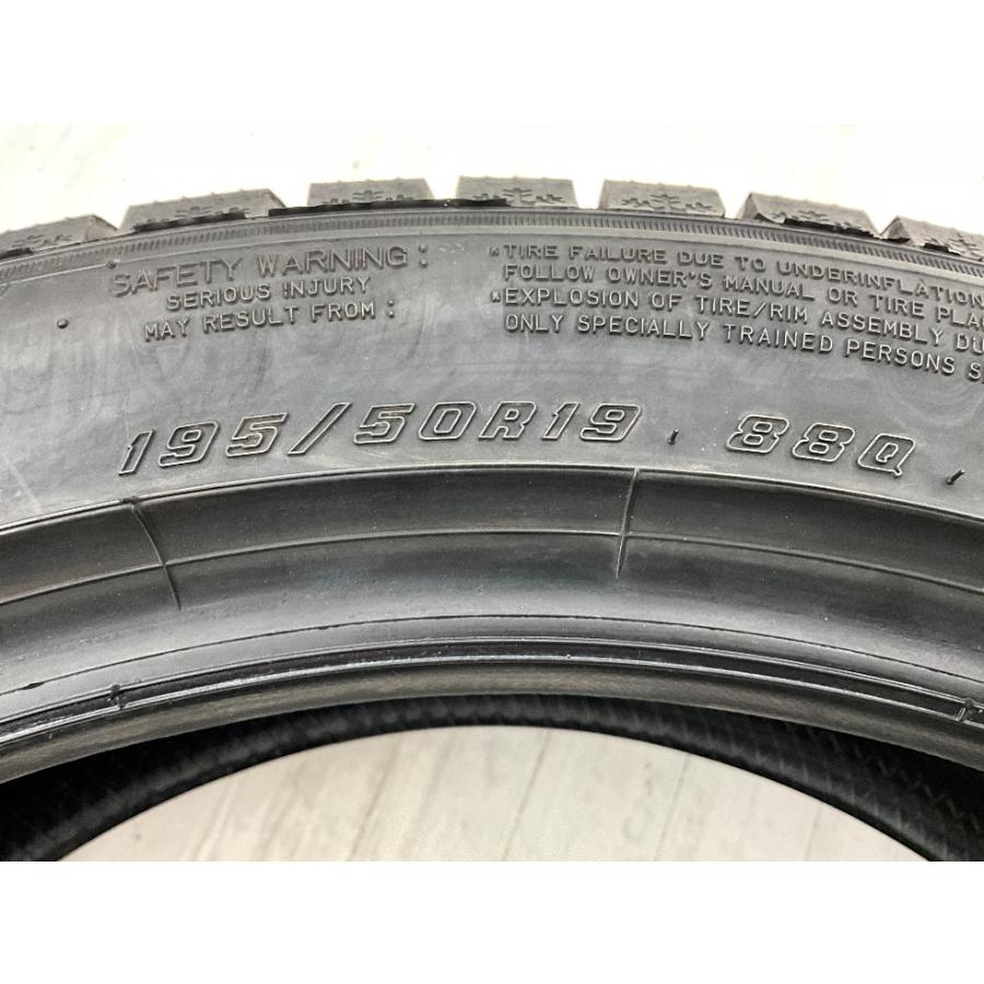 中古タイヤ 2本セット 195/50R19 88Q グッドイヤー ICENAVI 8  冬 スタッドレス 195/50/19 プリウス PHV   b14331の画像