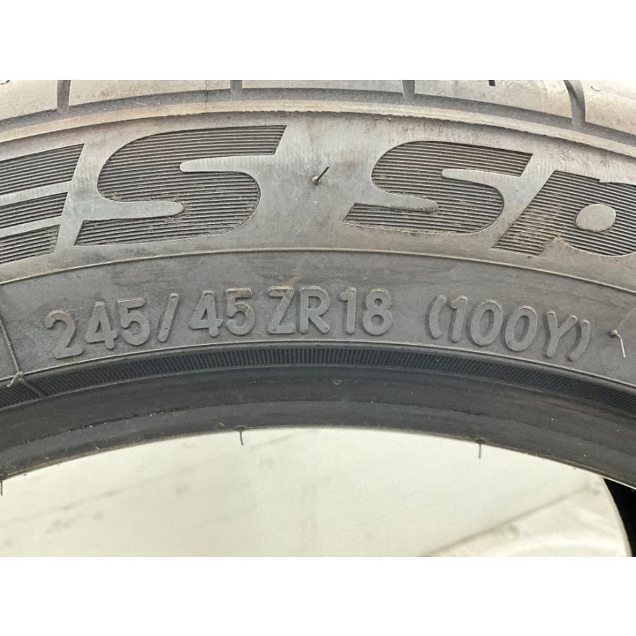 中古タイヤ 2本セット 245/45R18 100Y トーヨー PROXES SPORT   冬 スタッドレス245/45/18 フーガ   b4845｜onepiecetire｜07