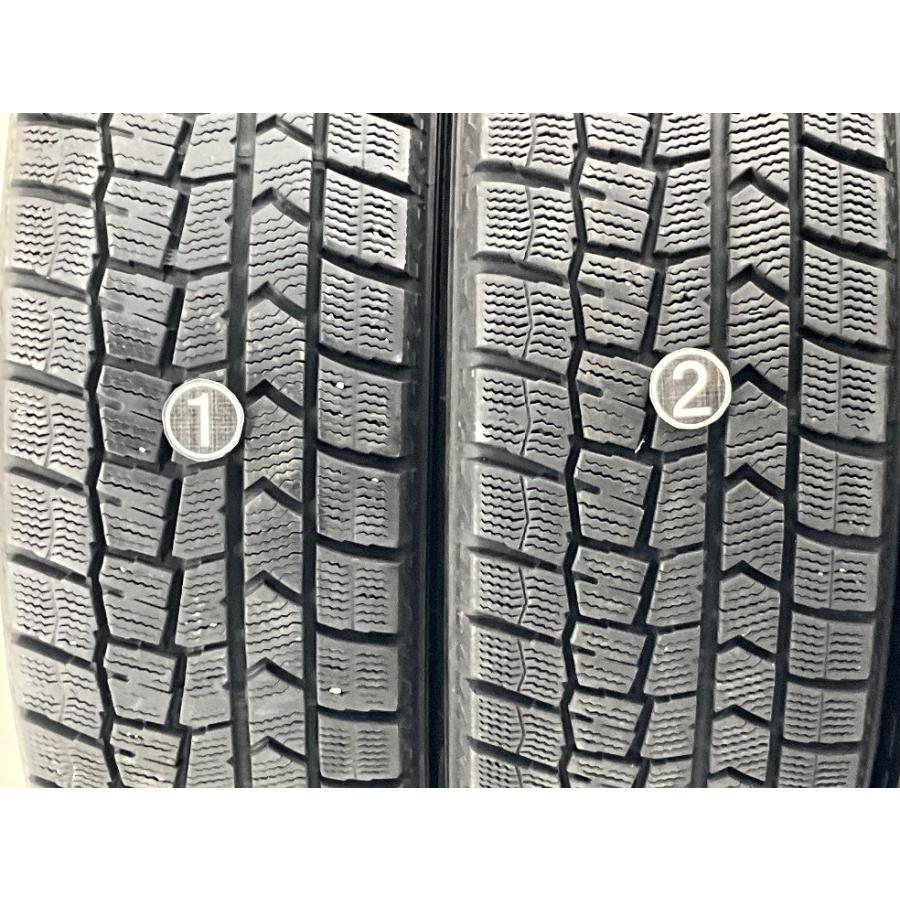 中古タイヤ 4本セット 185/65R15 88Q ダンロップ WINTERMAXX WM02 冬 スタッドレス 185/65/15 シルフィ/プレミオ   b14312の画像