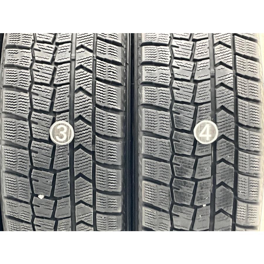 中古タイヤ 4本セット 185/65R15 88Q ダンロップ WINTERMAXX WM02 冬 スタッドレス 185/65/15 シルフィ/プレミオ   b14312の画像