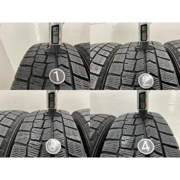 中古タイヤ 4本セット 185/65R15 88Q ダンロップ WINTERMAXX WM02 冬 スタッドレス 185/65/15 シルフィ/プレミオ   b14312の画像