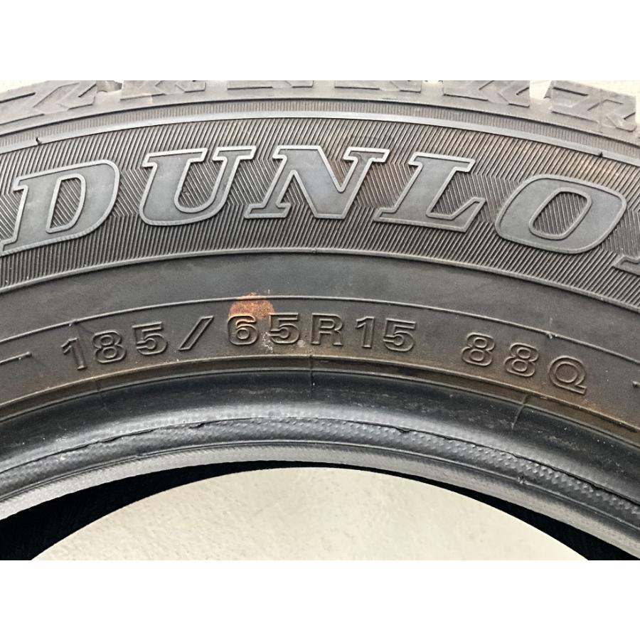 中古タイヤ 4本セット 185/65R15 88Q ダンロップ WINTERMAXX WM02 冬 スタッドレス 185/65/15 シルフィ/プレミオ   b14312の画像