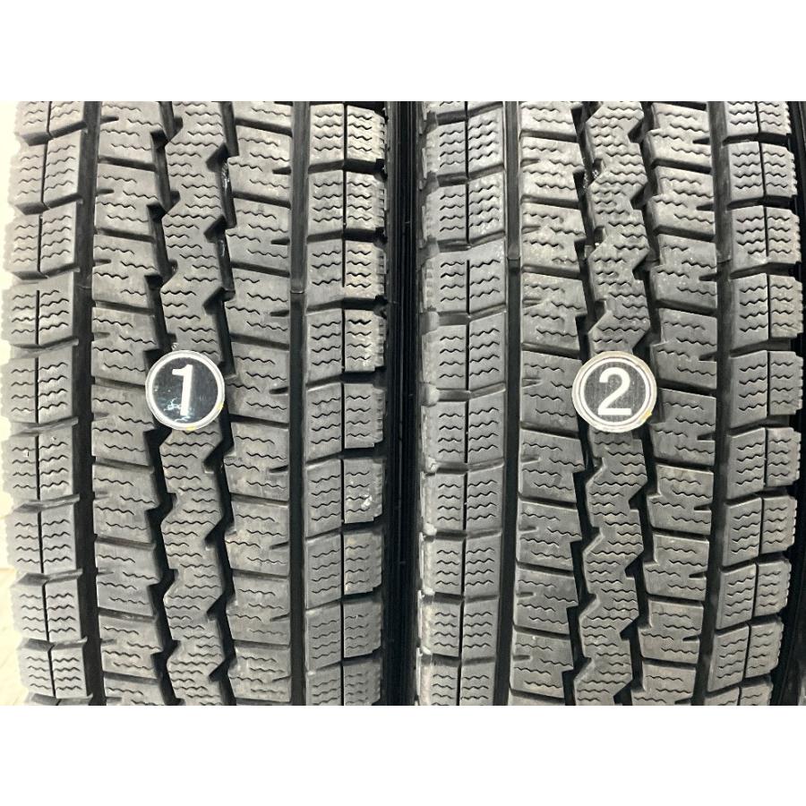 中古タイヤ 4本セット 165R14 6PR  ダンロップ WINTERMAXX  SV01 冬 スタッドレス NV200 バネット/ADバン   b15592の画像