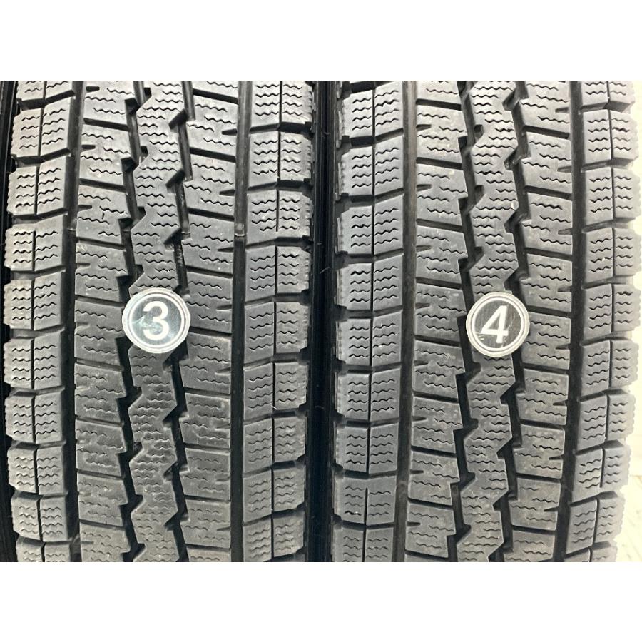 中古タイヤ 4本セット 165R14 6PR  ダンロップ WINTERMAXX  SV01 冬 スタッドレス NV200 バネット/ADバン   b15592の画像
