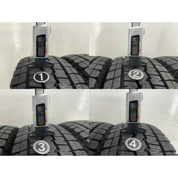 中古タイヤ 4本セット 165R14 6PR  ダンロップ WINTERMAXX  SV01 冬 スタッドレス NV200 バネット/ADバン   b15592の画像