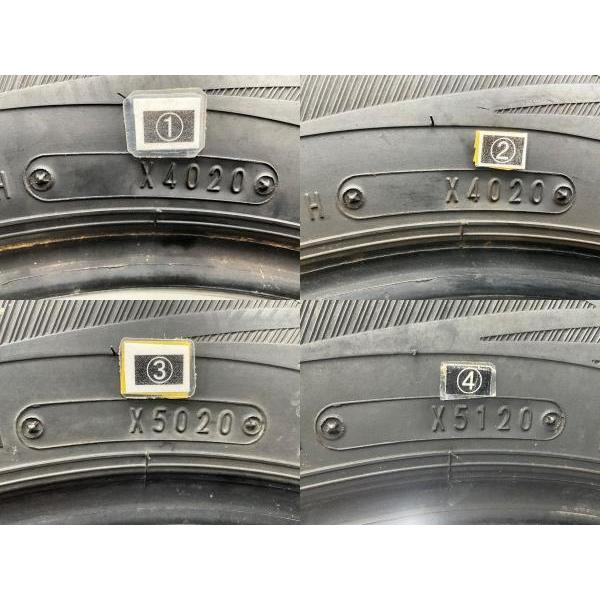中古タイヤ 4本セット 165R14 6PR  ダンロップ WINTERMAXX  SV01 冬 スタッドレス NV200 バネット/ADバン   b15592の画像