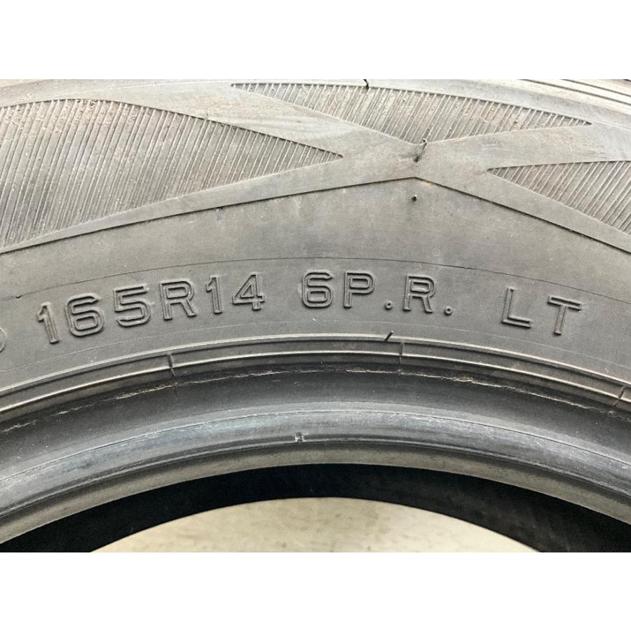 中古タイヤ 4本セット 165R14 6PR  ダンロップ WINTERMAXX  SV01 冬 スタッドレス NV200 バネット/ADバン   b15592の画像