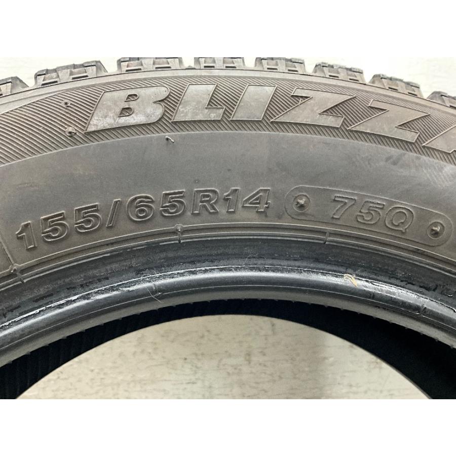 ブリザック VRX 中古タイヤ 4本セット 155/65R14 75Q ブリヂストン