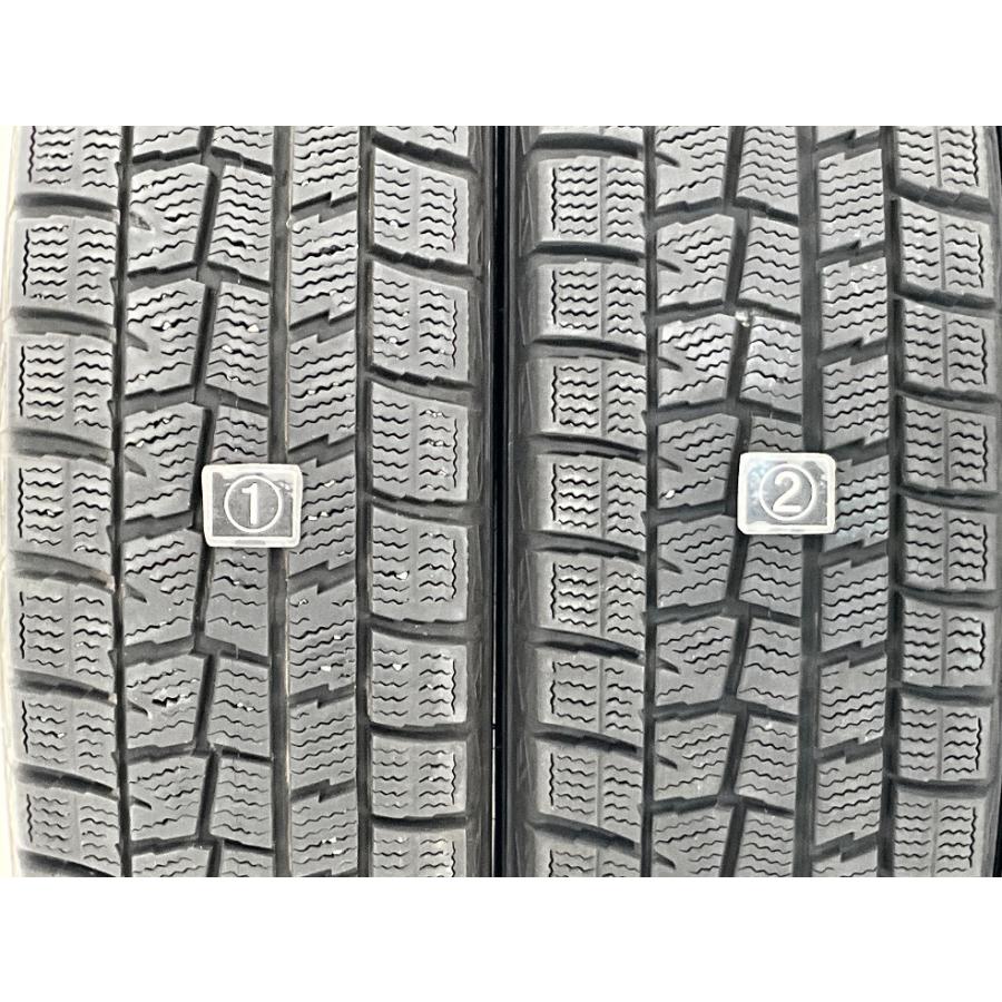 中古タイヤ 4本セット 165/70R14 81Q ダンロップ WINTERMAXX WM01 冬 スタッドレス  165/70/14 スペイド/パッソ   b11362の画像