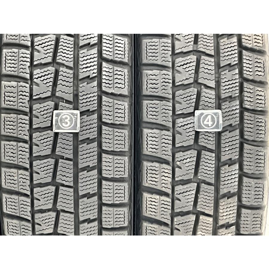中古タイヤ 4本セット 165/70R14 81Q ダンロップ WINTERMAXX WM01 冬 スタッドレス  165/70/14 スペイド/パッソ   b11362の画像